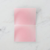 ピンクの背グラデーション景 サンキューカード (内部)