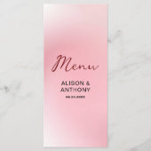 ピンクの背グラデーション景 メニュー (正面)