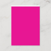 ピンクの背景で宇宙を強化 名刺 (正面)