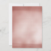 ピンクの背景とグリッターの花 セーブザデート (裏面)