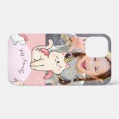 ピンクの背景と可愛い女の子 Case-Mate iPhoneケース (裏面 (横))