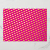 ピンクの背景と黒の縁どデザインアイディア 箔シーズンポストカード (正面)