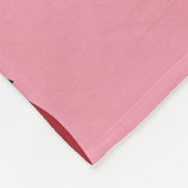 ピンクの背景にスパイシーな赤い唐辛子パターン フリースブランケット (角)