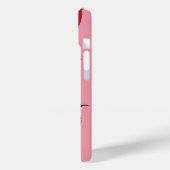 ピンクの背景にスパイシーな赤い唐辛子パターン Case-Mate iPhoneケース (裏面 / 左)