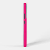 ピンクの背景に円を描いた赤いバラ SAMSUNG GALAXYケース (右側面)