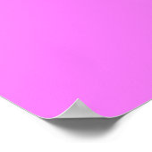 ピンクの背景に紫色のハートが描かれた赤いハート ポスター (角)