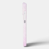 ピンクの背景に青いドレスのバレリーナの名前入り Case-Mate iPhoneケース (裏面 / 左)