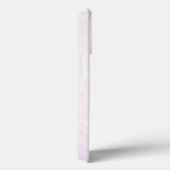 ピンクの背景に青いドレスのバレリーナの名前入り Case-Mate iPhoneケース (裏面 / 右)