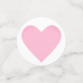 ピンクの背景のかわいいパンダ コンフェッティ (スモール正面)