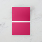 ピンクの背景の優雅さを発見 サンキューカード (内部)