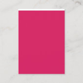 ピンクの背景の優雅さを発見 名刺 (正面)