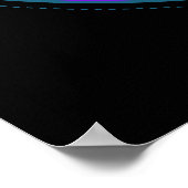 ピンクの背景の原子記号 ポスター (角)