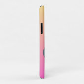ピンクの背景の青い花 Case-Mate iPhoneケース (裏面/右)