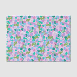 ピンクの背景を持つ可愛いカエルのアートティッシュペーパー 薄葉紙