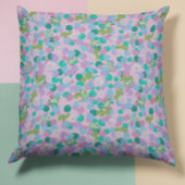 ピンクの背景を持つ可愛いカエルのアート装飾用クッション クッション