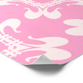 ピンクの背景、シモダンームレスパターン。ヴィンテージ ポスター (角)