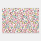 ピンクの胸デザイン包装紙シート ラッピングペーパーシート (正面)