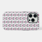ピンクの自転車に乗るハロウィーンの幽霊 Cycopath iPhoneケース (裏面横)