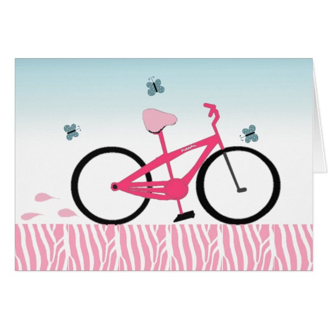 ピンクの自転車 (正面横)