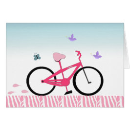 ピンクの自転車