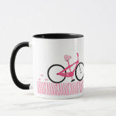 ピンクの自転車 マグカップ (左)