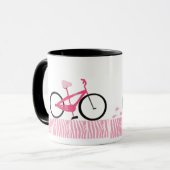 ピンクの自転車 マグカップ (正面左)