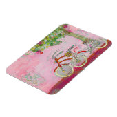 ピンクの自転車 マグネット (左側)