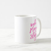 ピンクの航跡は殺害しますコーヒー・マグを祈ります コーヒーマグカップ (正面右)