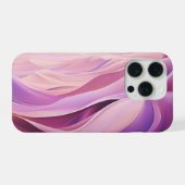 ピンクの色合いの風景 iPhoneケース (裏面横)