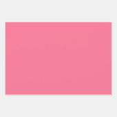 ピンクの色合い ラッピングペーパー 3枚セット ラッピングペーパーシート (正面3)