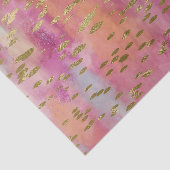 ピンクの色調がかった金箔のデコパージュペーパー 薄葉紙 (詳細)