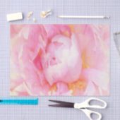 ピンクの芍薬のクローズアップ 薄葉紙 (クラフト)