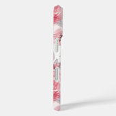ピンクの芍薬のバラの水彩花柄ガーデン Case-Mate iPhoneケース (裏面 / 右)