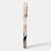 ピンクの芍薬のモノグラム 名前入り Case-Mate iPhoneケース (裏面 / 右)