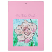 ピンクの芍薬の中で   クリップボード (裏面)