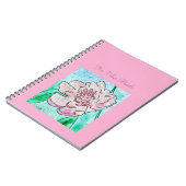 ピンクの芍薬の中で ノートブック (左側)