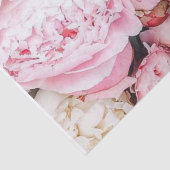 ピンクの芍薬の色彩のティッシュペーパー 薄葉紙 (詳細)