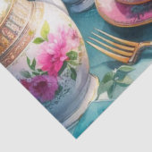 ピンクの芍薬の花のティータイムのティッシュペーパー 薄葉紙 (詳細)