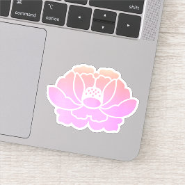 ピンクの芍薬の花びら シール