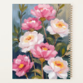 ピンクの芍薬の花束の絵 プランナー手帳 (裏面)