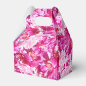 **ピンクの芍薬の花模様** フェイバーボックス (正面サイド)