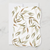 ピンクの芍薬の花輪 ブライダルランチ 招待状 (裏面)