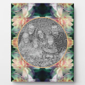 ピンクの芍薬の花 お写真を追加 フォトプラーク (正面)