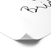 ピンクの芍薬の香水 フラワーブライダルシャワー ウェルカム ポスター (角)