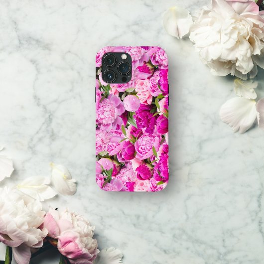ピンクの芍薬柄   Case-Mate iPhoneケース