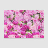 ピンクの芍薬模様 薄葉紙 (正面)