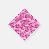 ピンクの芍薬 アブストラクト フラワーパターン カクテル ナプキン スタンダードカクテルナプキン (角)