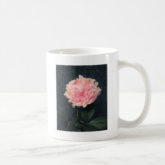 ピンクの芍薬 コーヒーマグカップ (右)