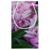 ピンクの芍薬 スモールペーパーバッグ (裏面)