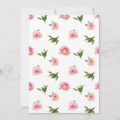 ピンクの芍薬 テーブル3 テーブルナンバー (裏面)